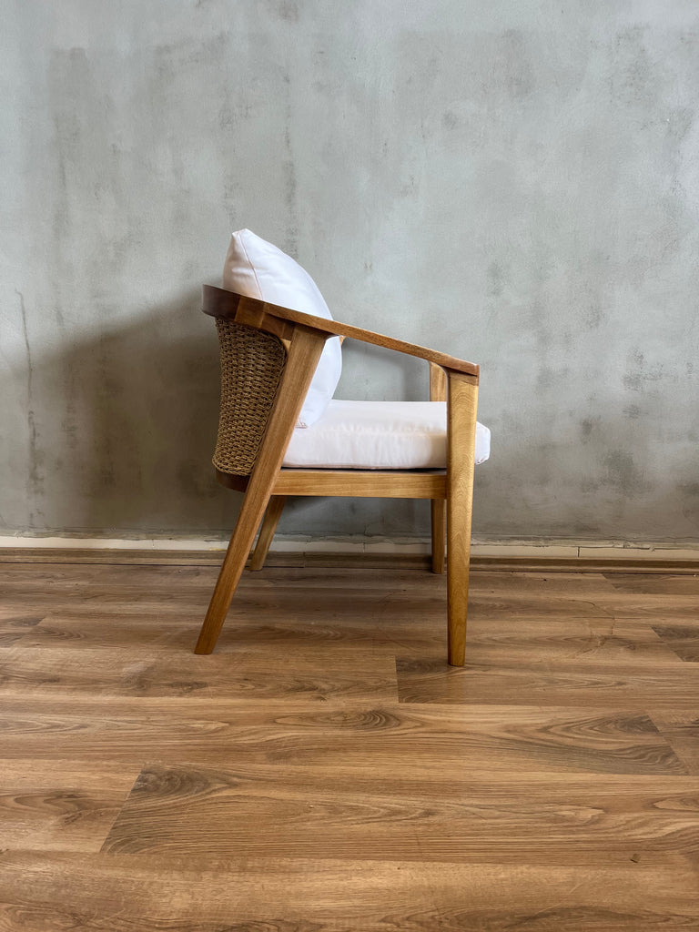 Silla Caserta en Roble Tejida Interior