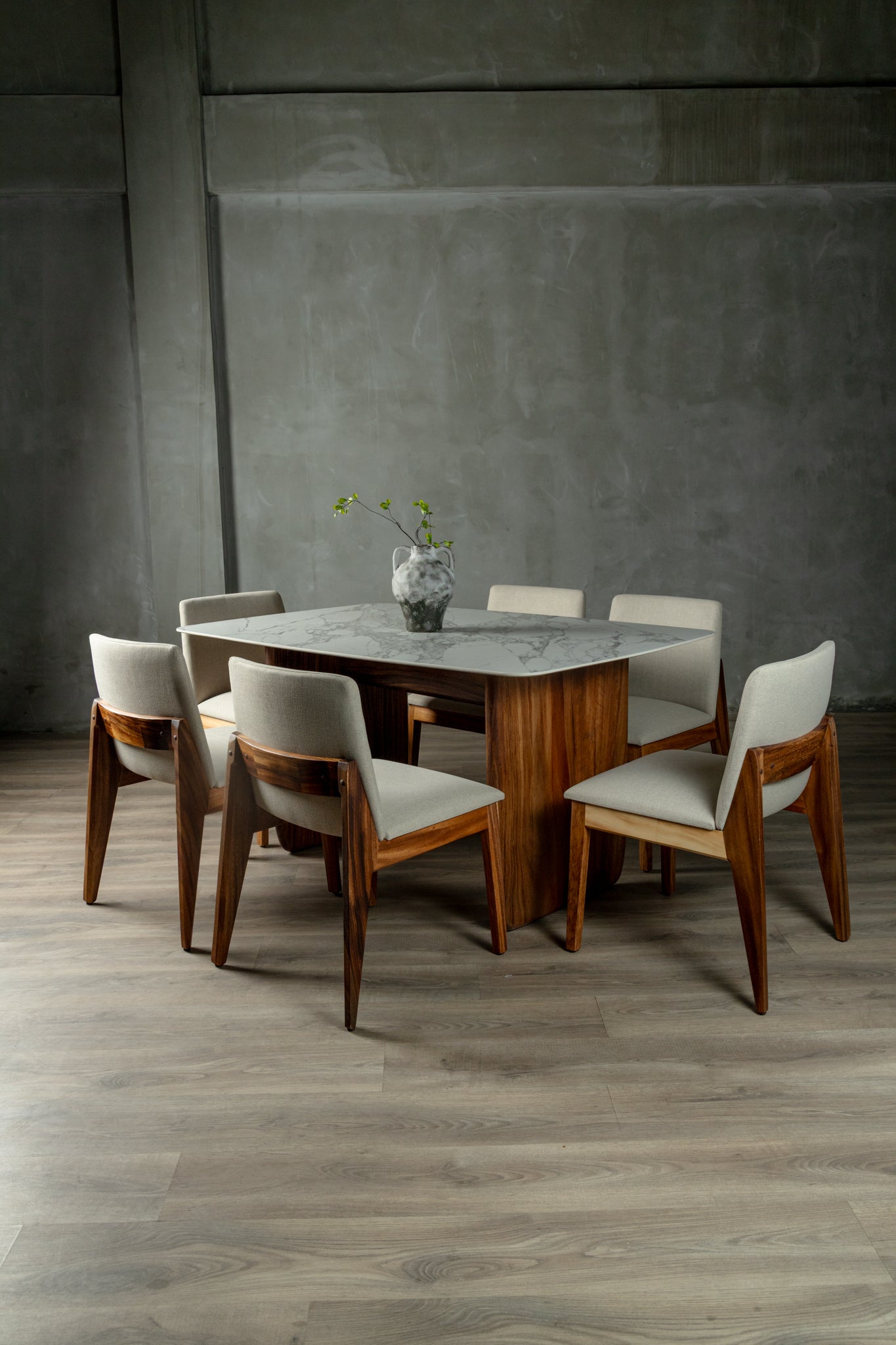 Mesa Comedor Nardo Parota y Cuarcita