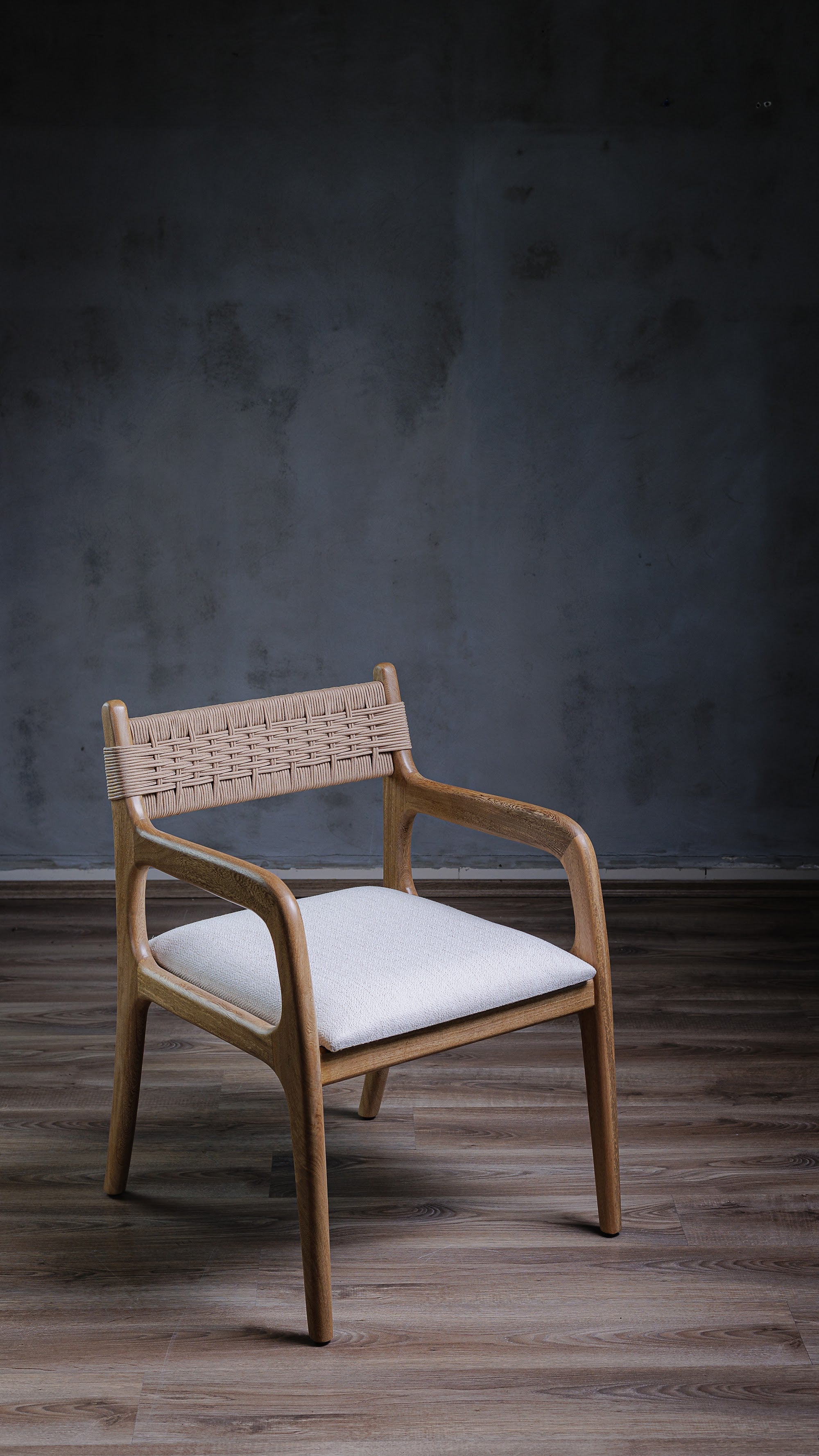 Silla Camogli en Roble Tela Gris - vista alternativa