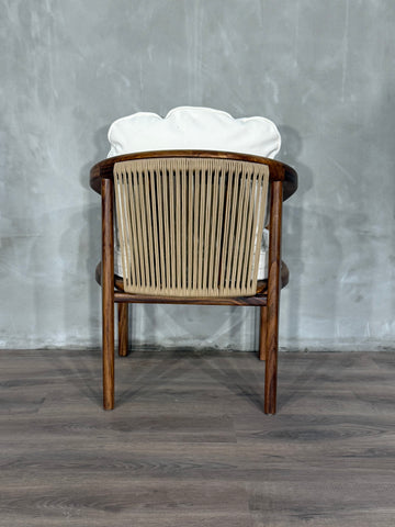 Silla Barletta en Parota Tejida Exterior