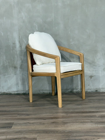 Silla Barletta en Roble Tejida Exterior