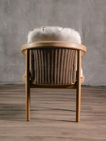 Silla Barletta en Roble Tejido Completo