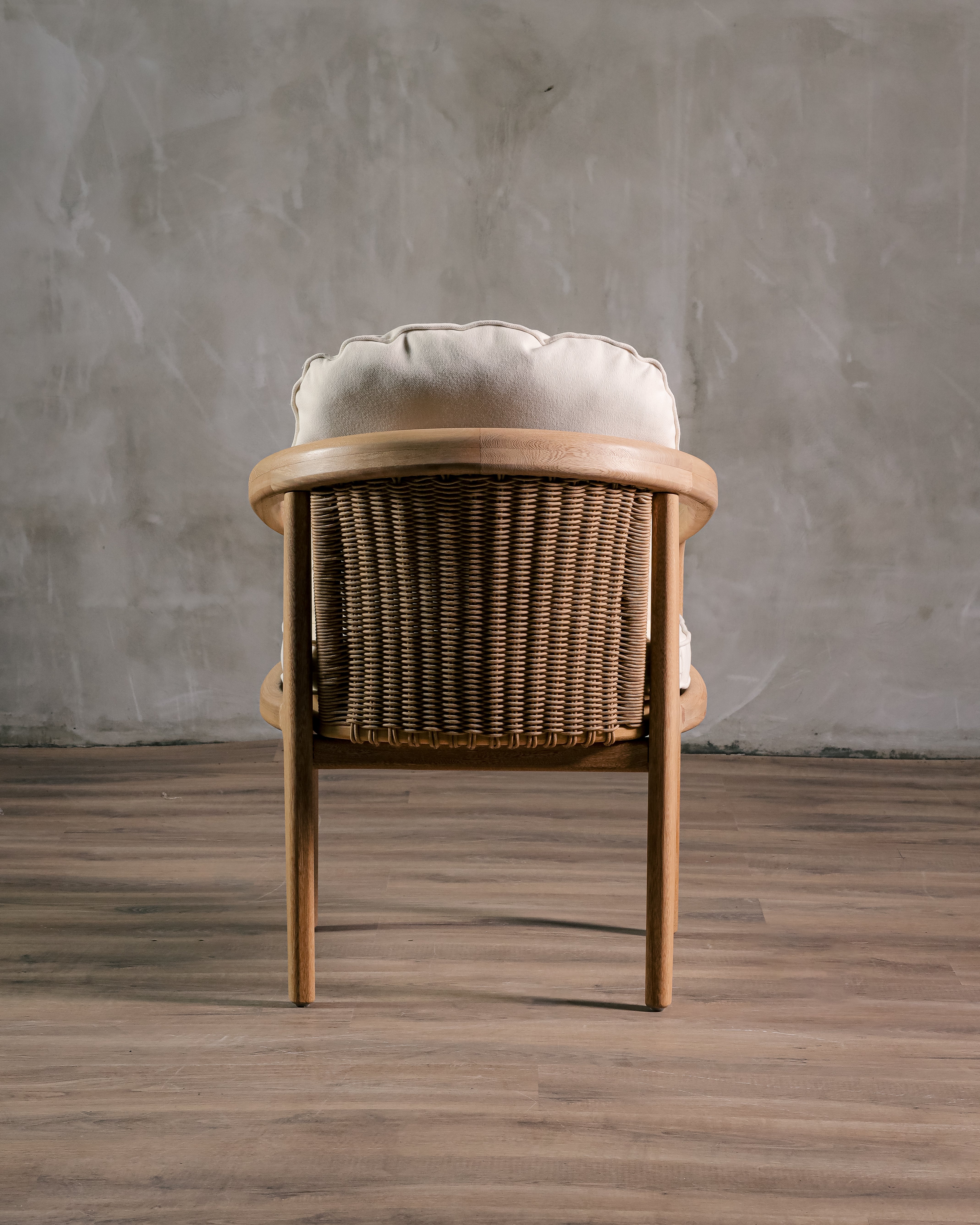 Silla Barletta Tejido Completo Roble