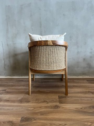 Silla Caserta en Roble Tejida Interior