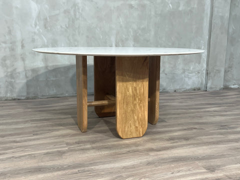 Mesa Comedor Eligio Cuarzo/Roble