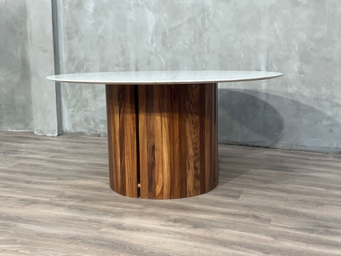 Mesa Comedor Lombardía Cuarzo/Parota