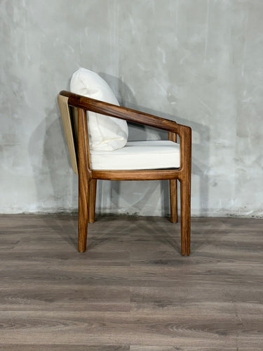 Silla Barletta en Parota Tejida Exterior