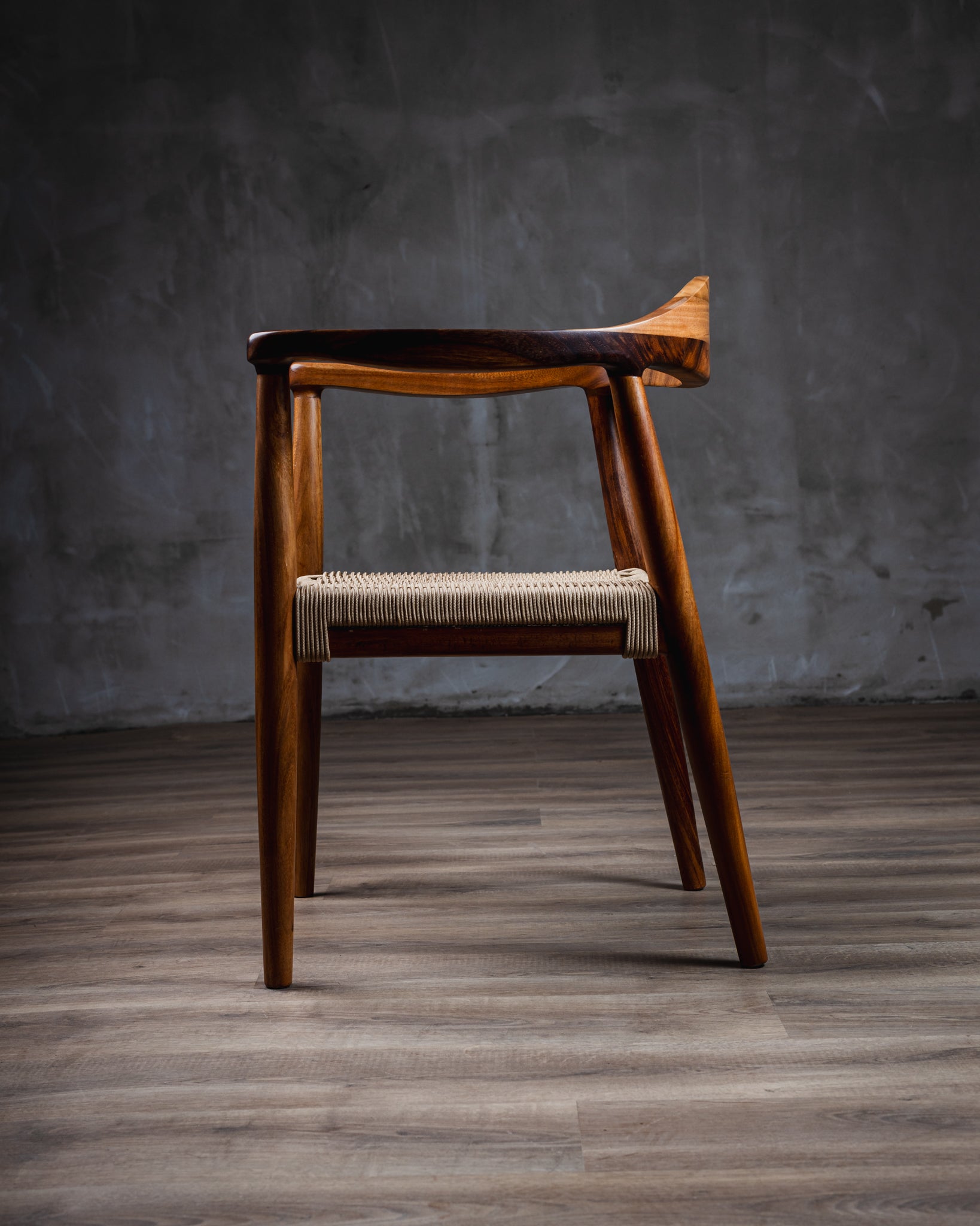 Silla Romana Tejido Beige Parota