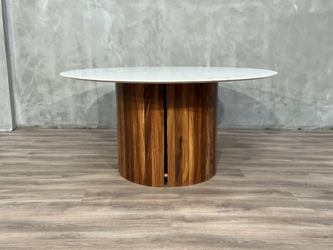 Mesa Comedor Lombardía Cuarzo/Parota