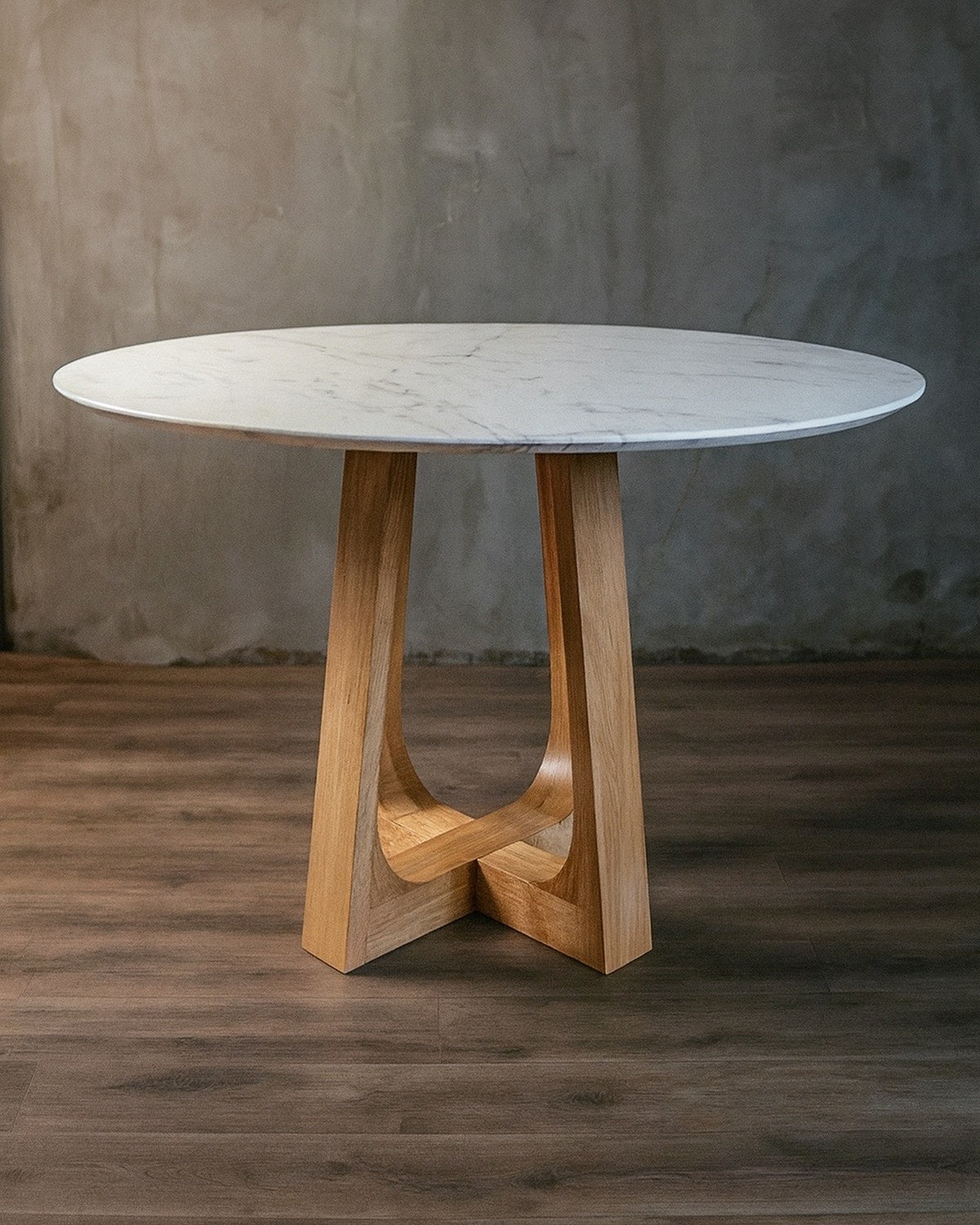 Mesa Comedor Oliverio Roble y Cuarzo