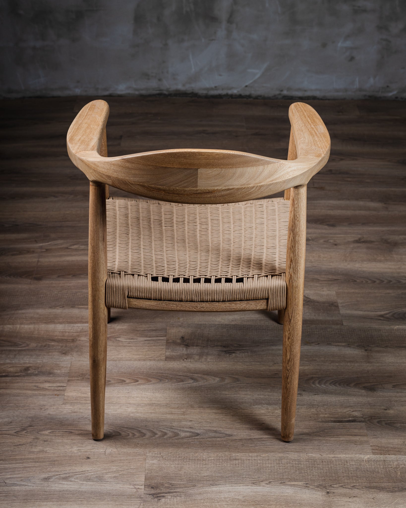 Silla Romana Tejido Beige Roble