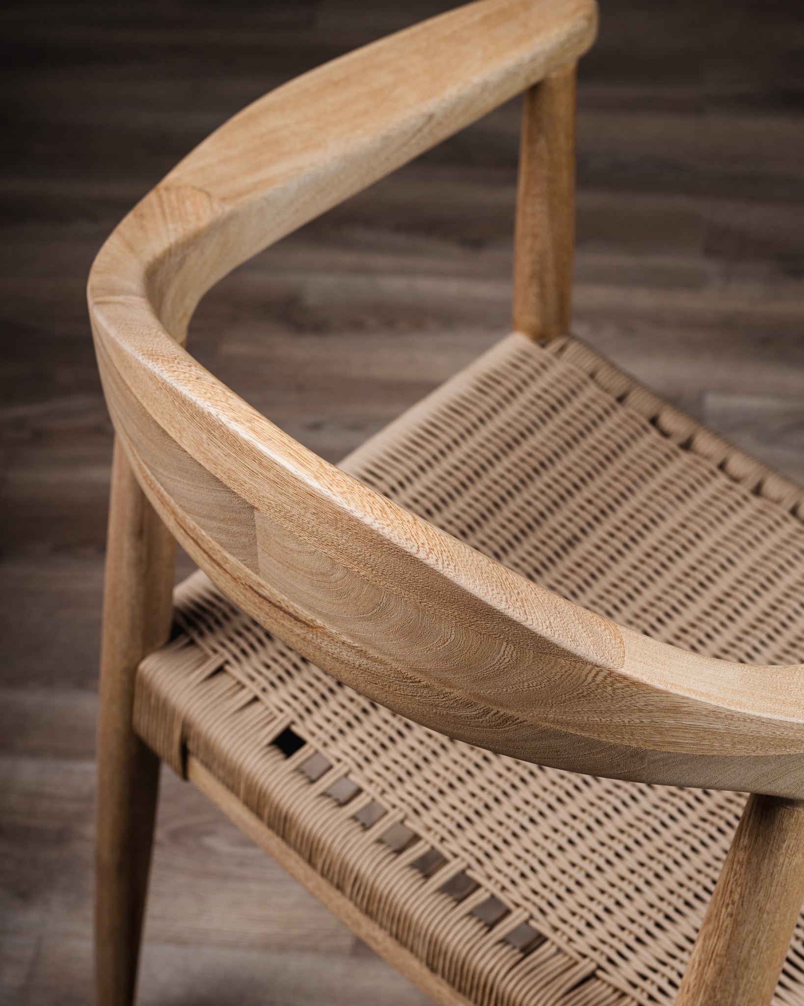 Silla Romana Tejido Beige Roble