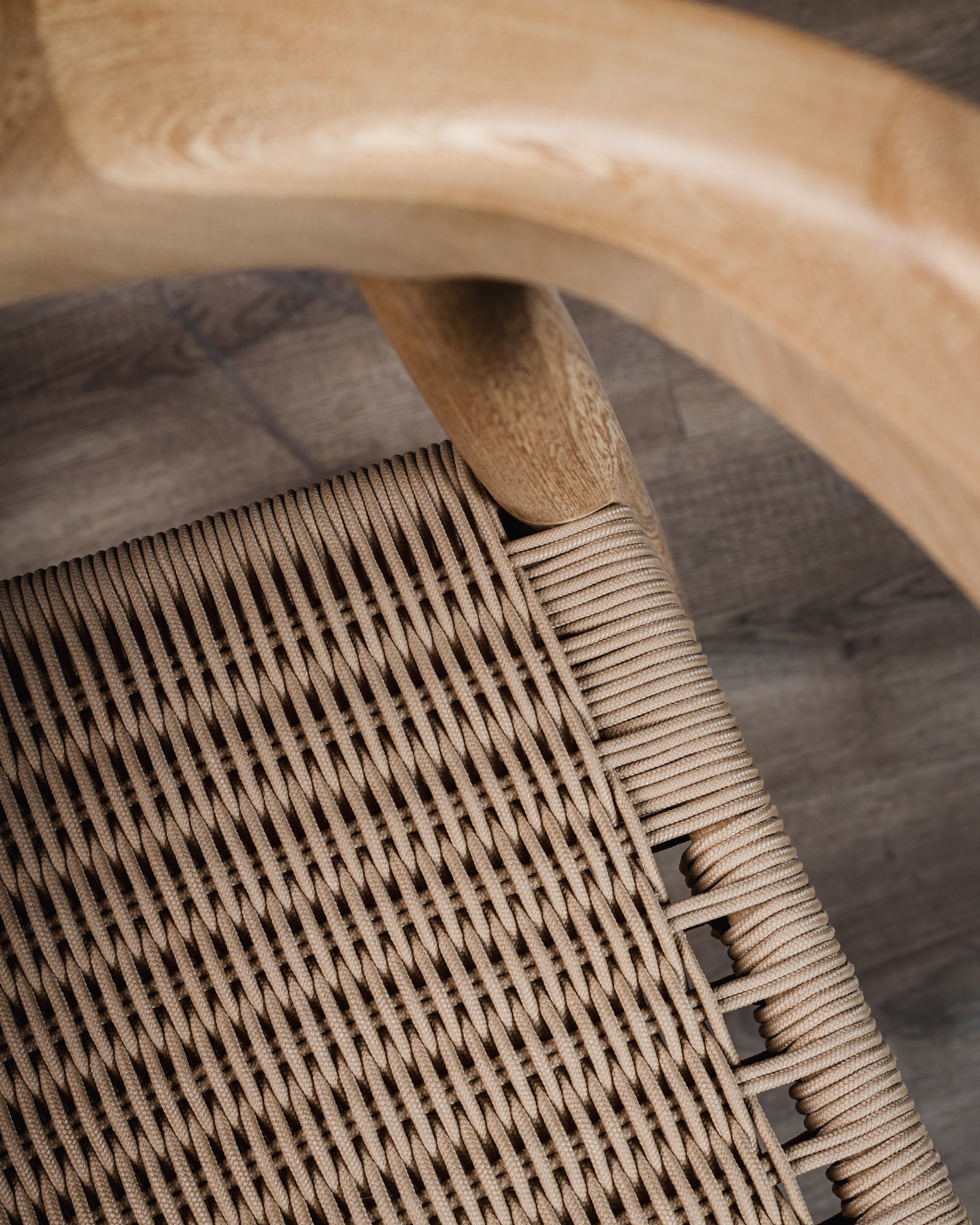 Silla Romana Tejido Beige Roble