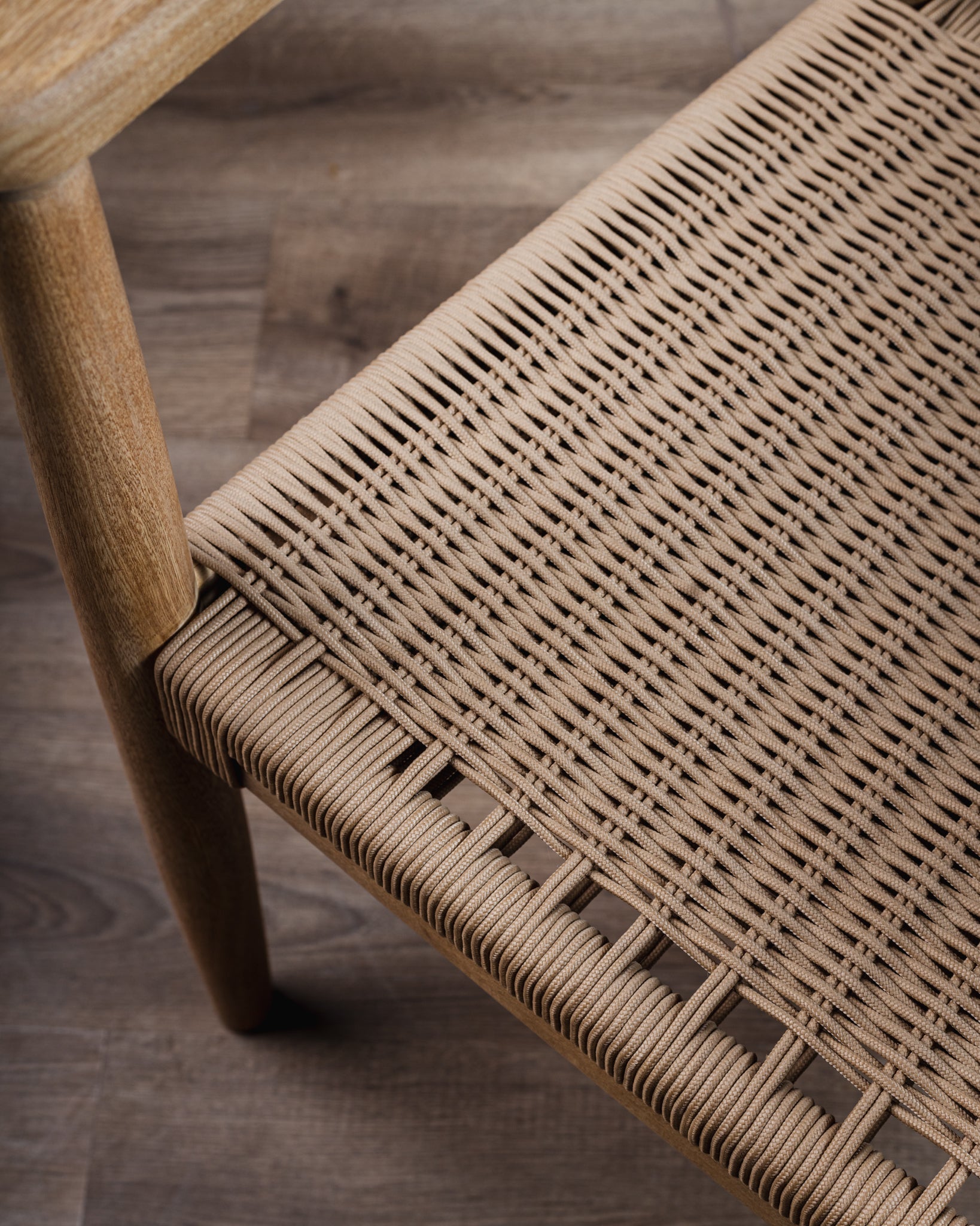 Silla Romana Tejido Beige Roble