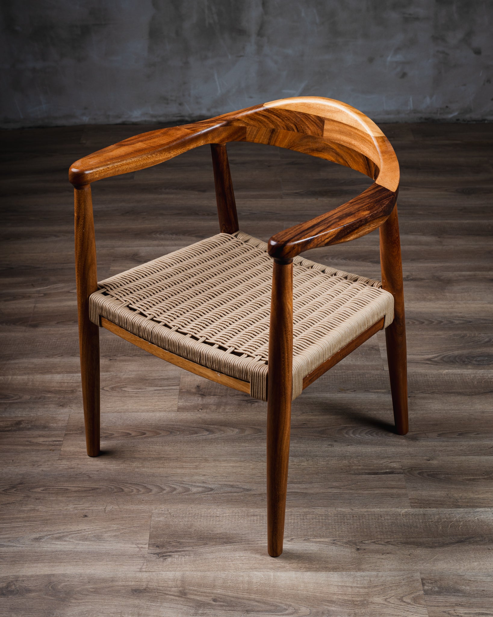 Silla Romana Tejido Beige Parota