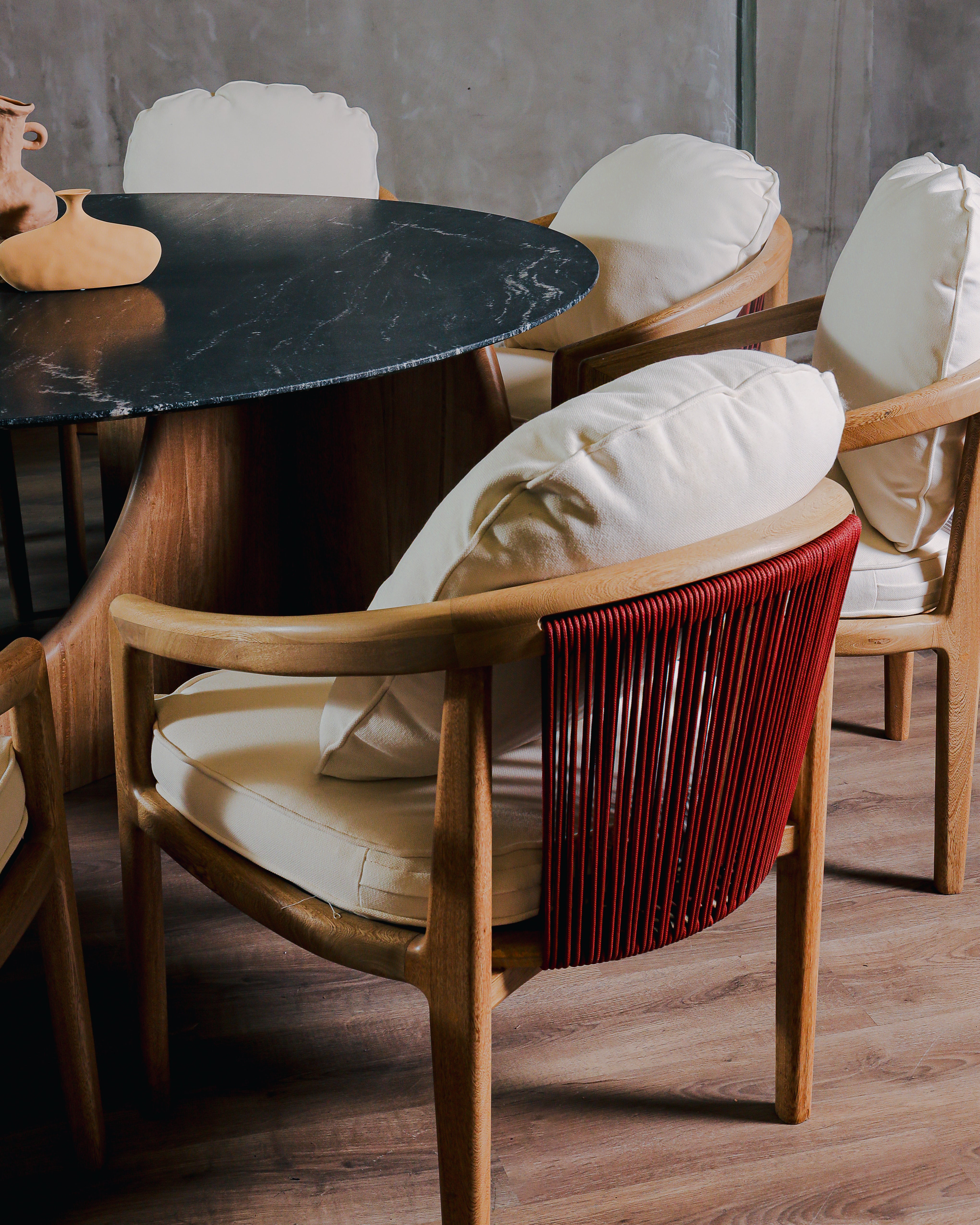 Mesa Comedor Amorino Roble y Granito