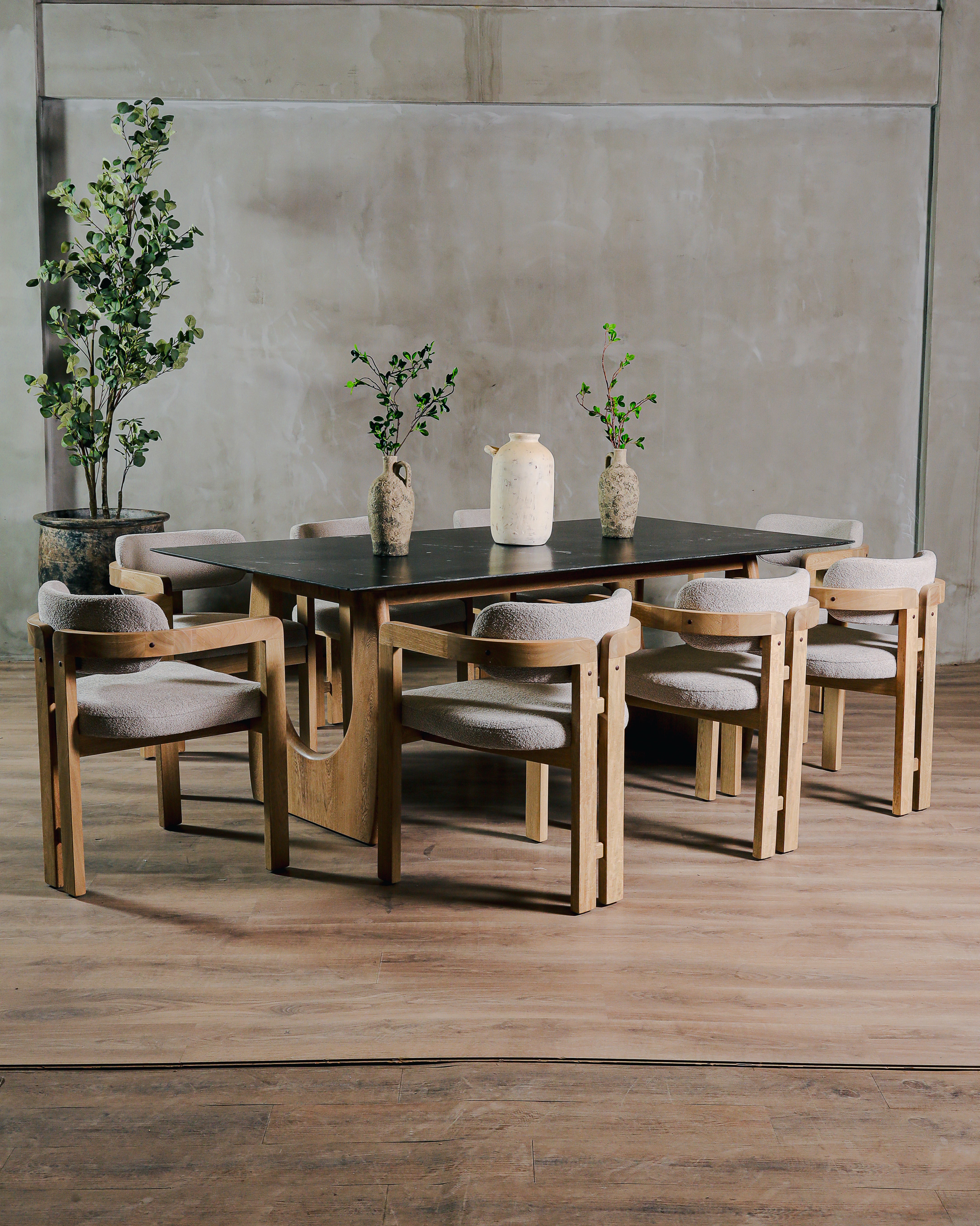 Mesa Comedor Aurelia Roble y Granito