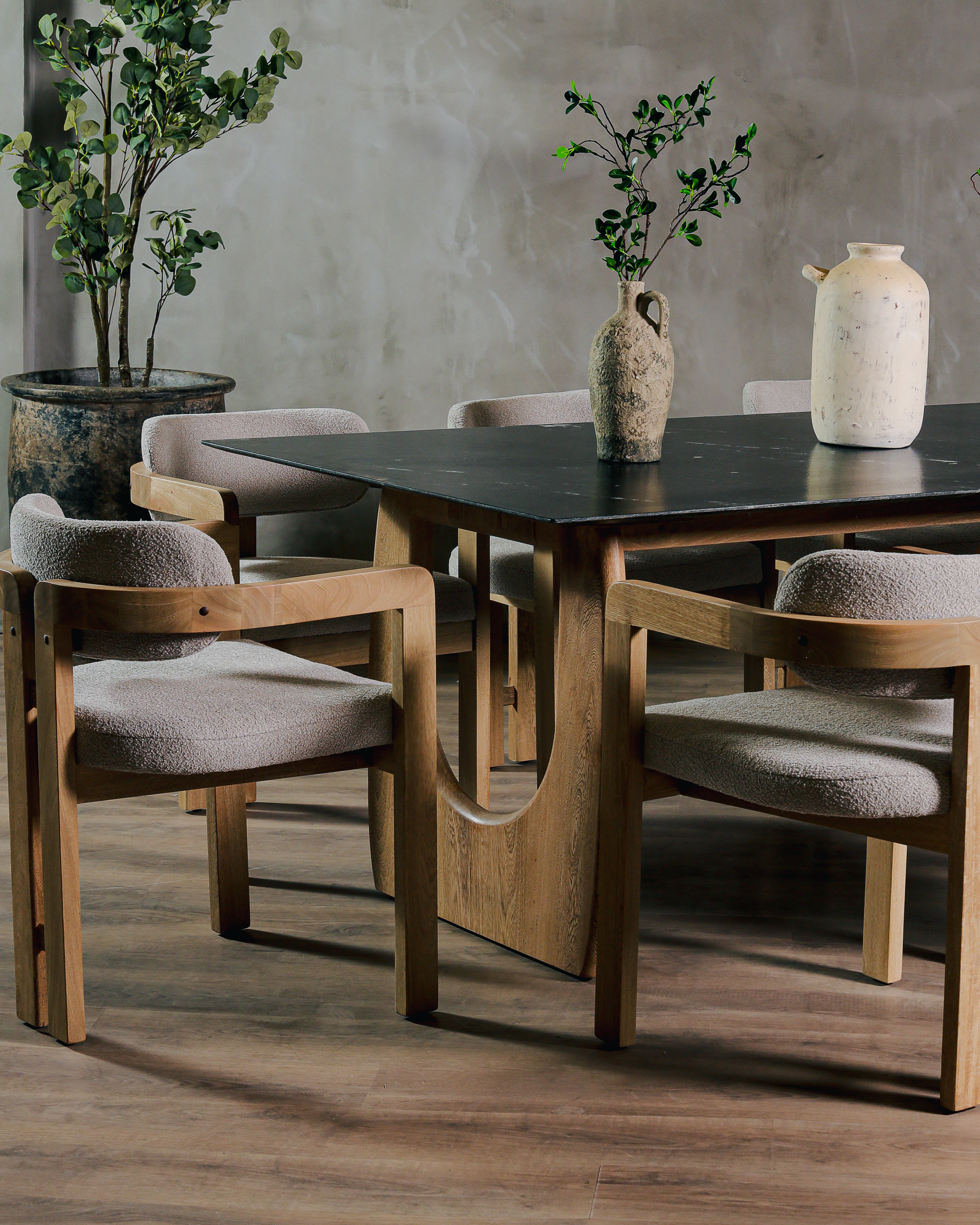 Mesa Comedor Aurelia Roble y Granito