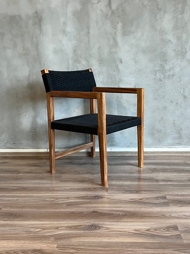 Silla Rombina Parota Tejida