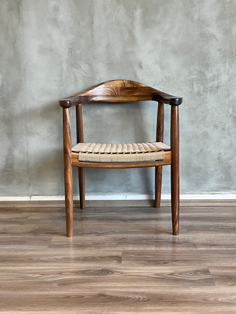 Silla Romana Parota Tejida Beige