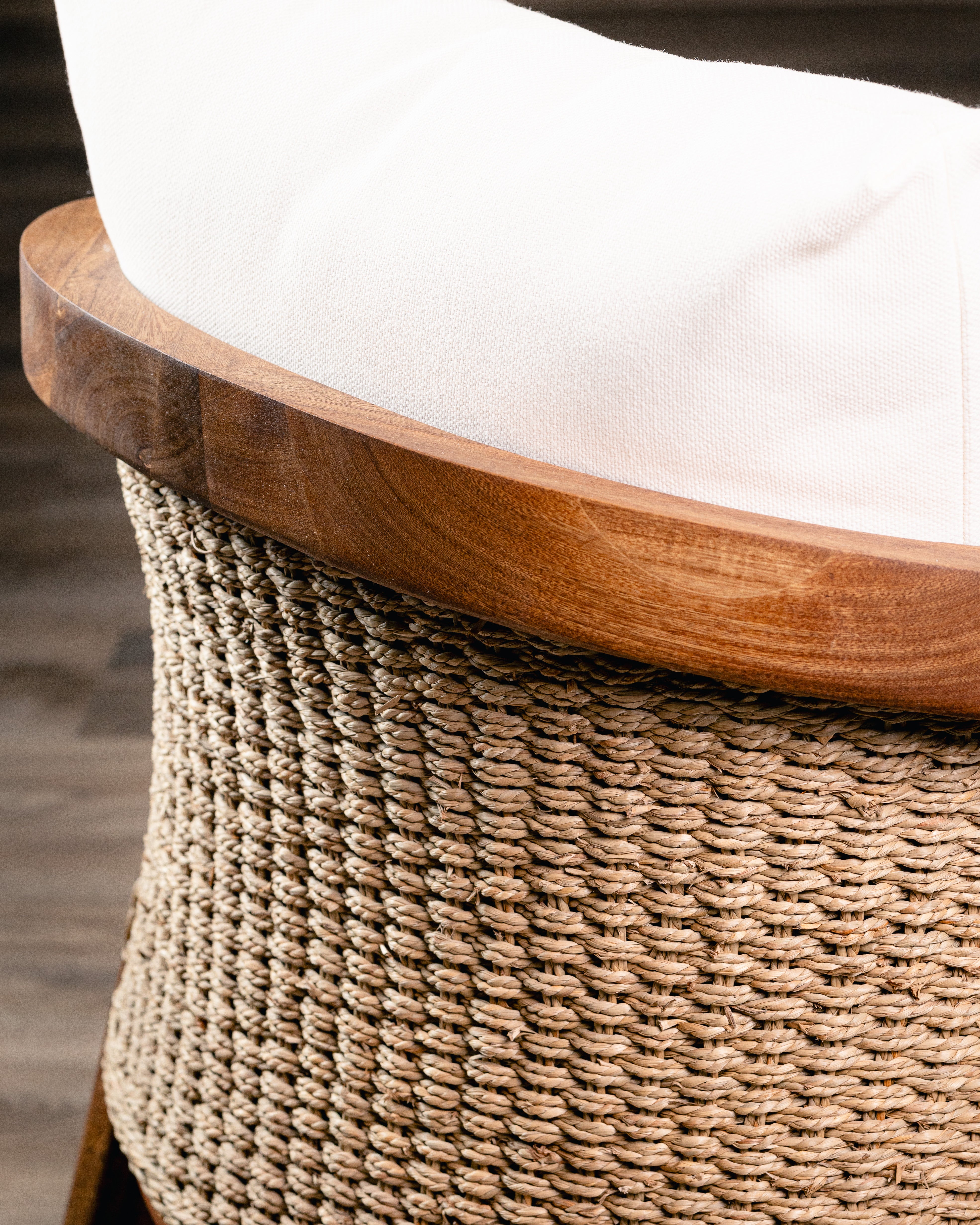 Silla Caserta Parota Tejido Beige