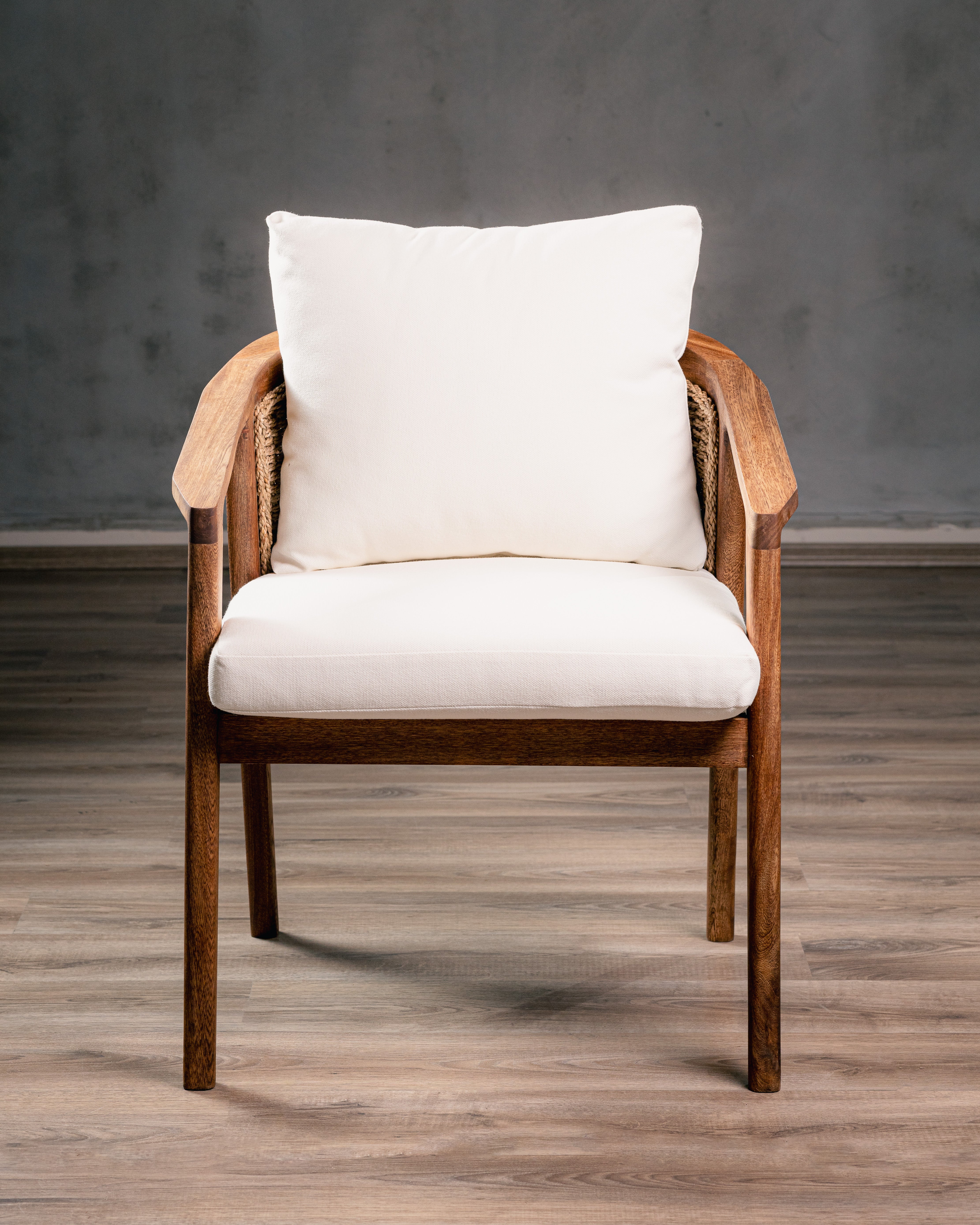 Silla Caserta Parota Tejido Beige