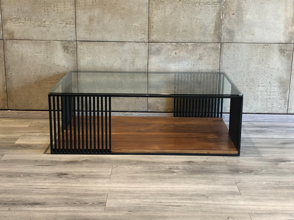 Mesa Centro Génova con cristal