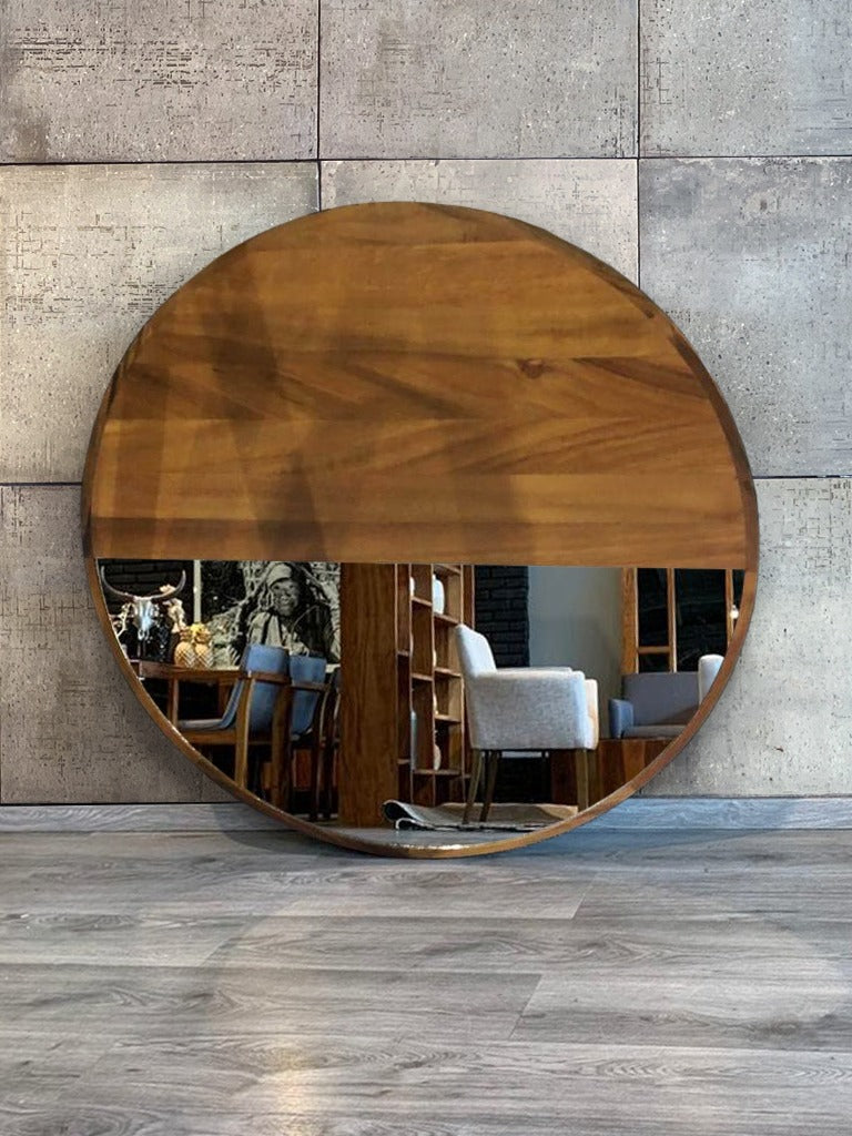 Parota Home Decor on Instagram: Nuestros espejos ovalados !!! Este de .60  x 1.80 en madera sólida de Parota !!!