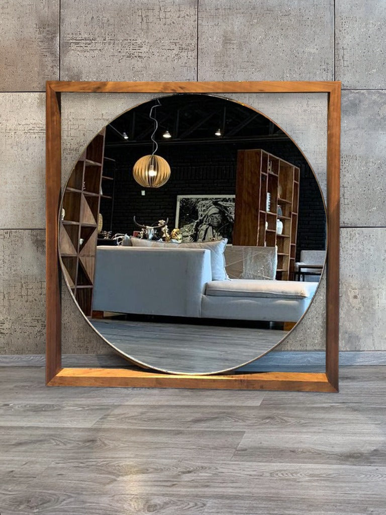 Espejo Ramona en Parota 120 cm