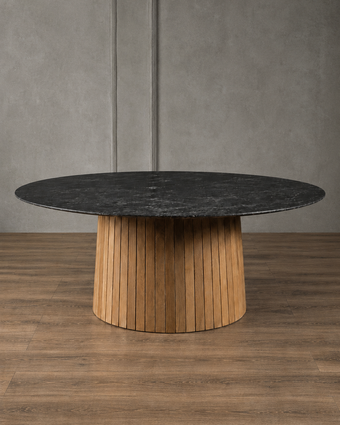 Mesa de Comedor Olimpia en Roble y Granito