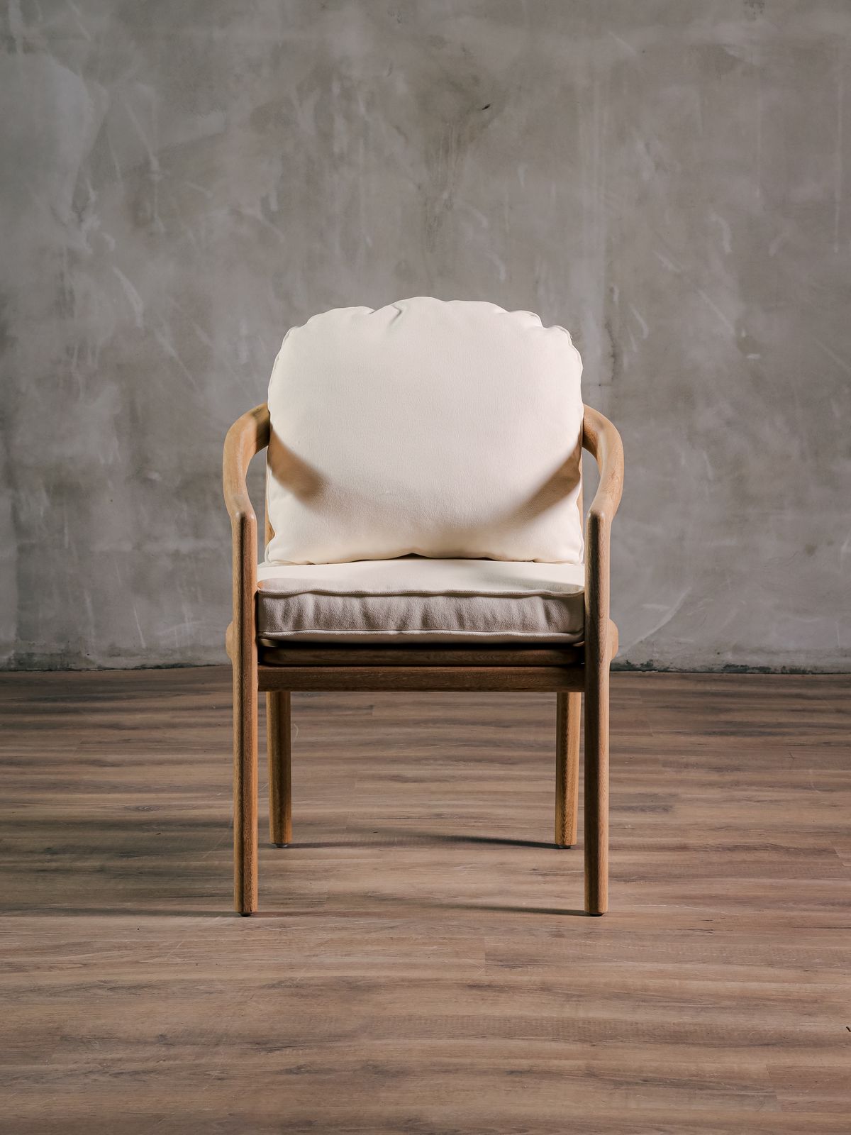 Silla Barletta Tejido Completo Roble Terracota