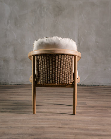 Silla Barletta en Roble Tejido Interior