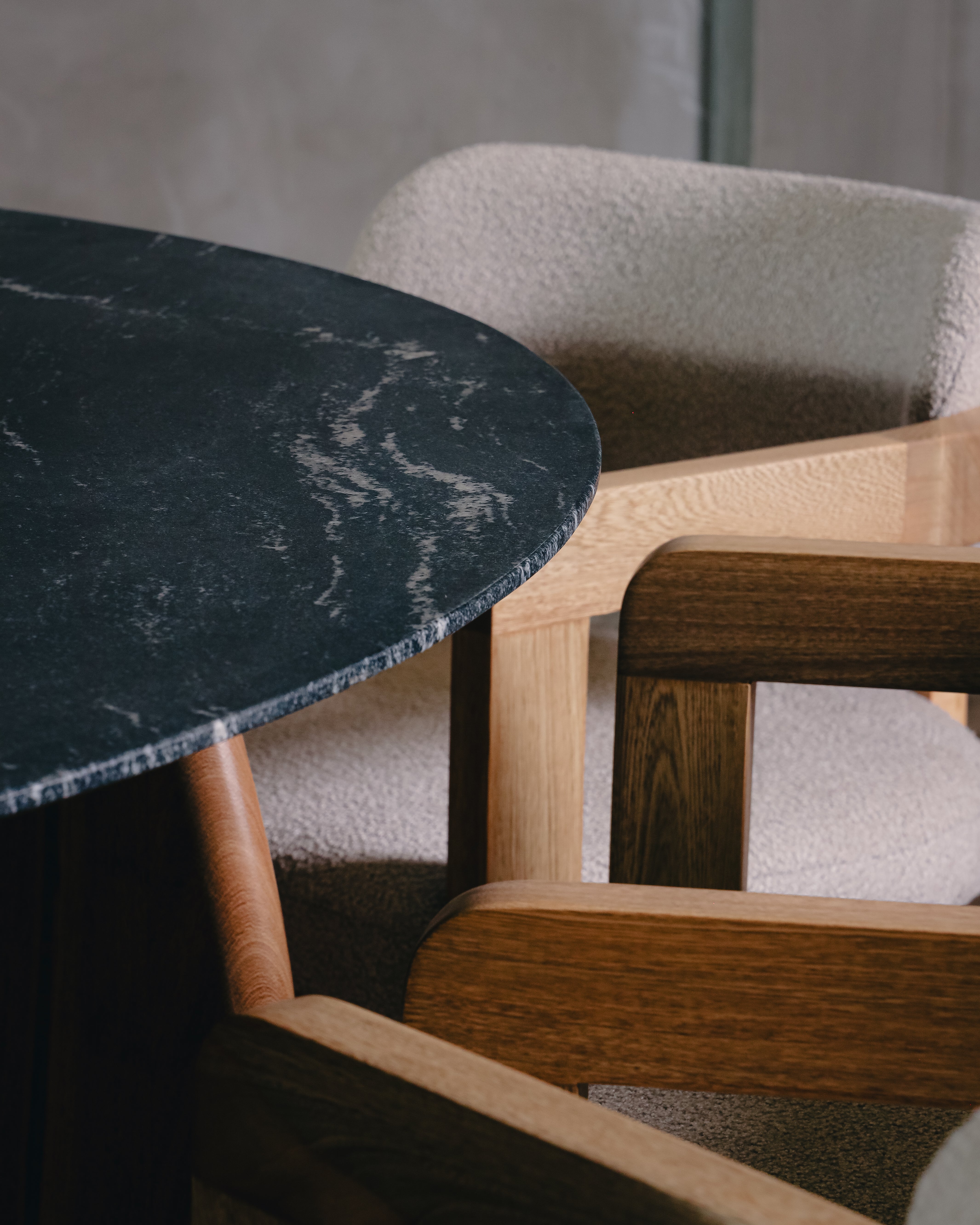 Mesa Comedor Amorino Roble y Granito