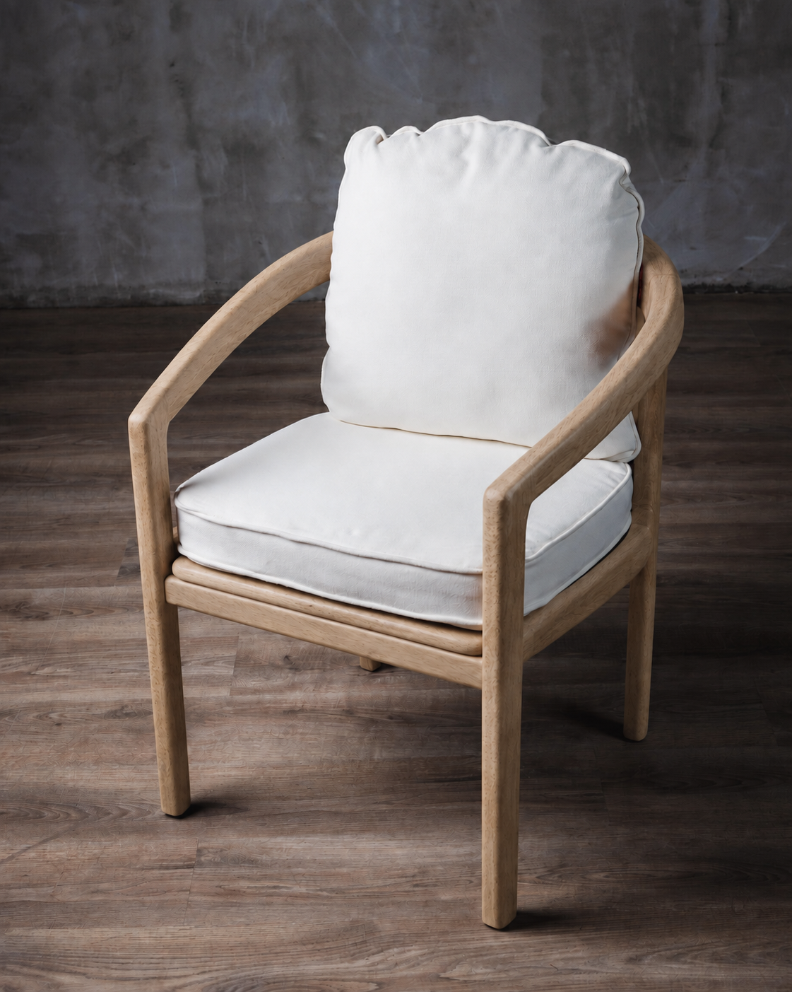 Silla Barletta en Roble Tejido Completo Corda Terracota