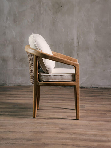 Silla Barletta en Roble Tejido Completo