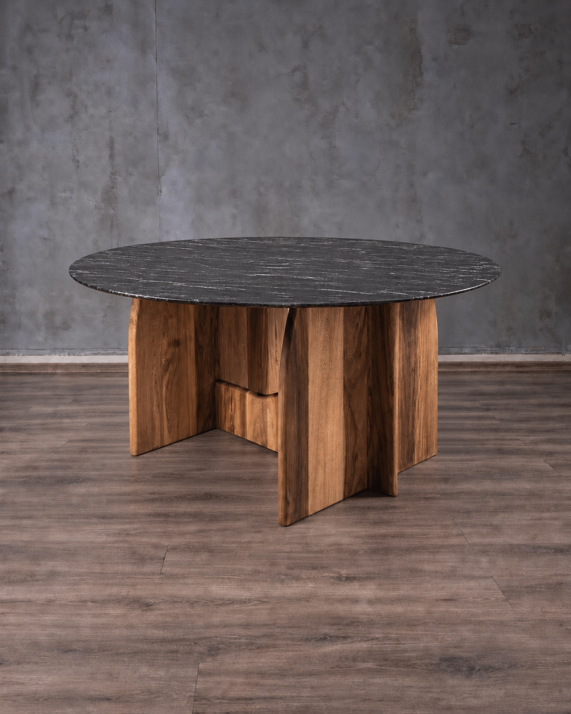 Mesa de Comedor Amorino en Parota y Granito