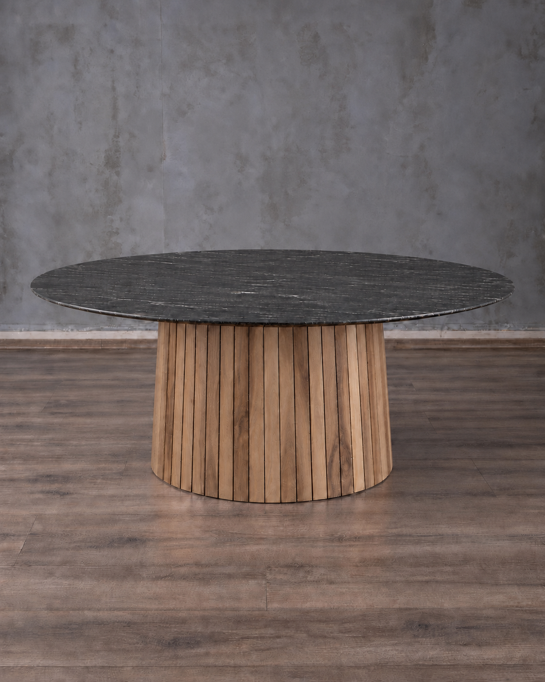 Mesa de Comedor Olimpia en Roble y Granito