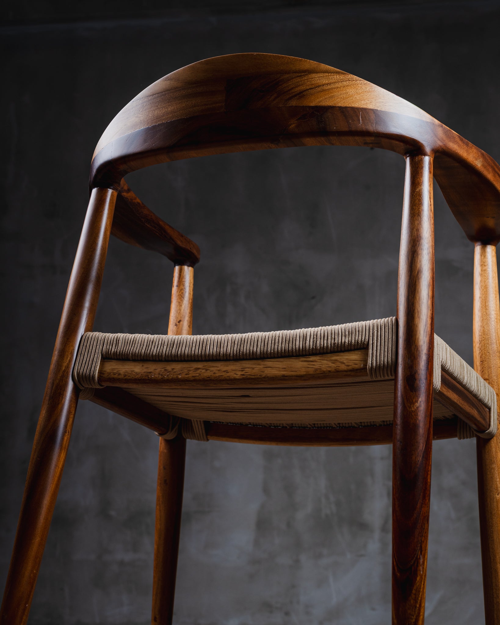 Silla Romana Tejido Beige Parota