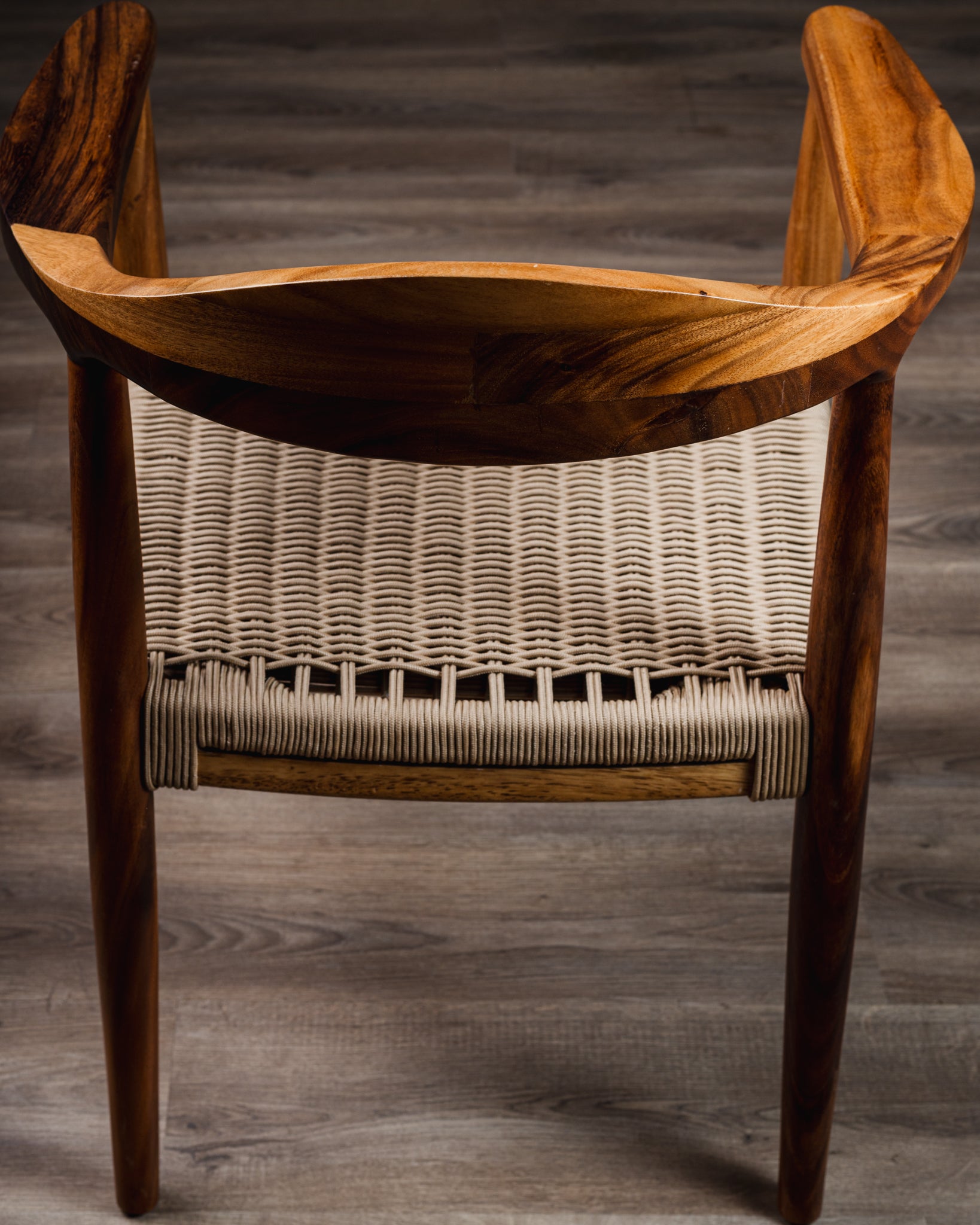 Silla Romana Tejido Beige Parota