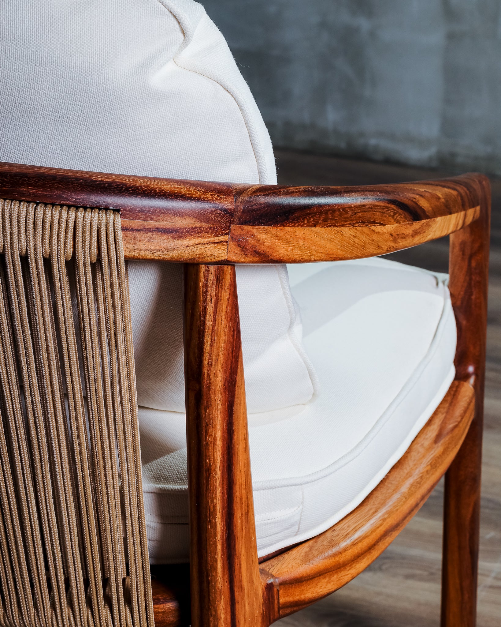 Silla Barletta Parota Tejido Beige