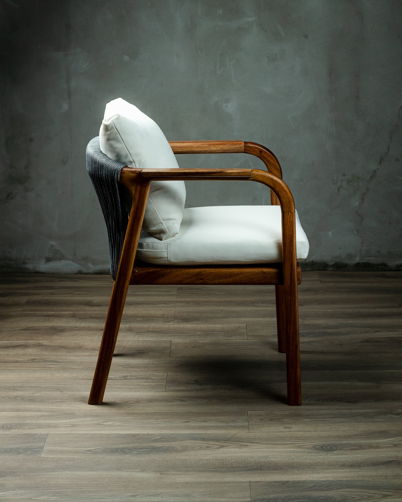 Silla Amalia Tejido Gris