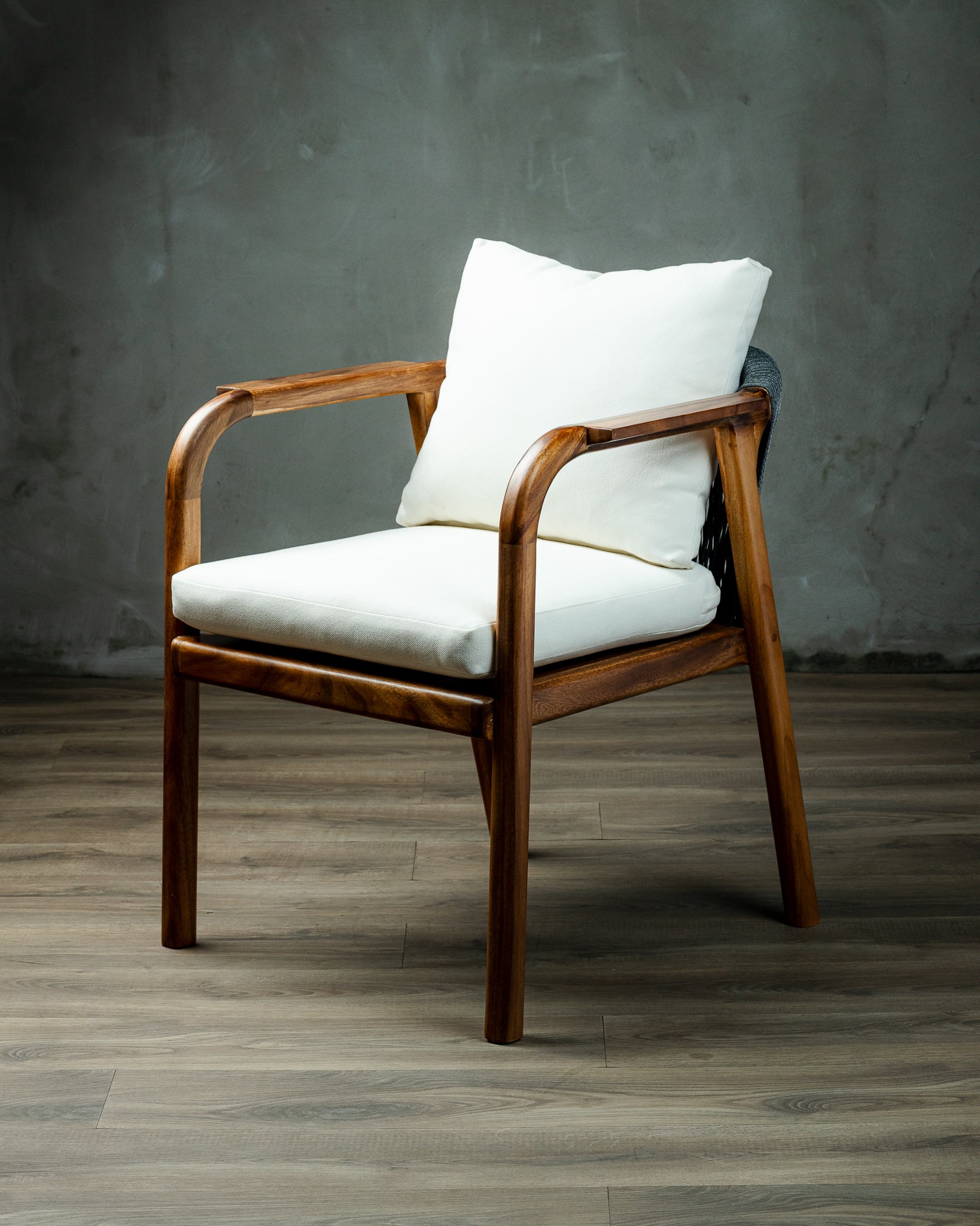 Silla Amalia Tejido Gris