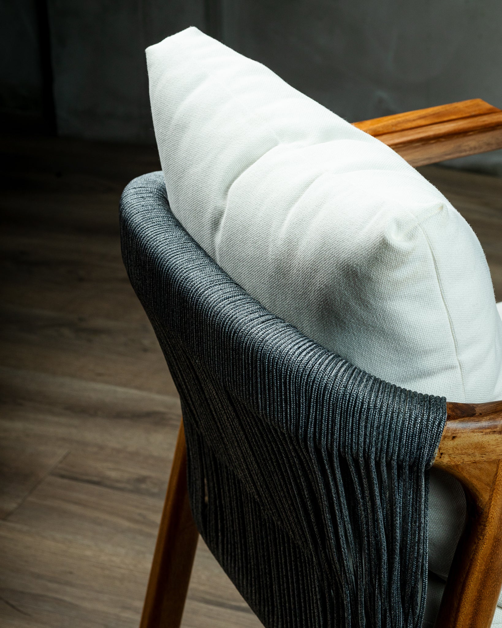 Silla Amalia Tejido Gris