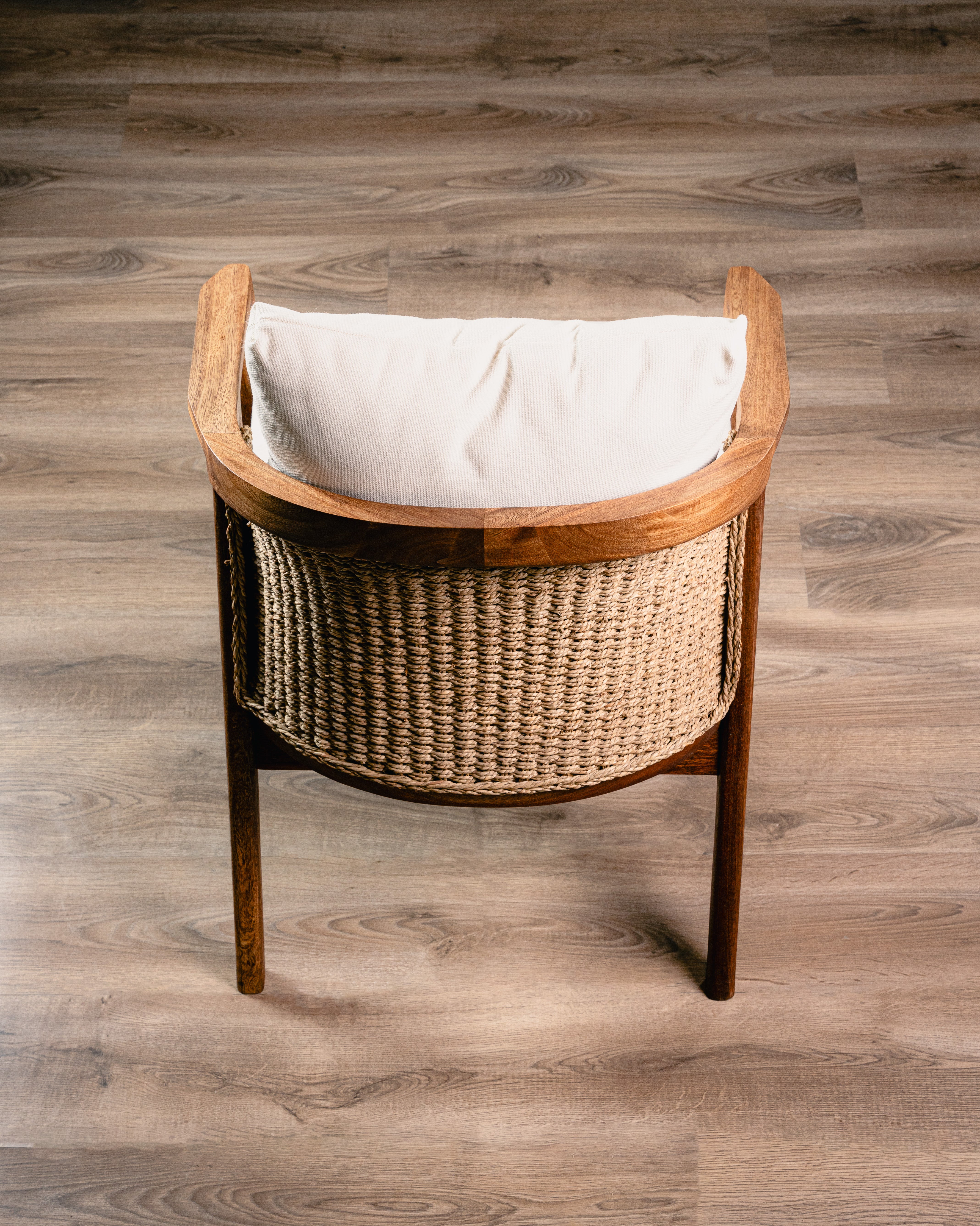 Silla Caserta Parota Tejido Beige