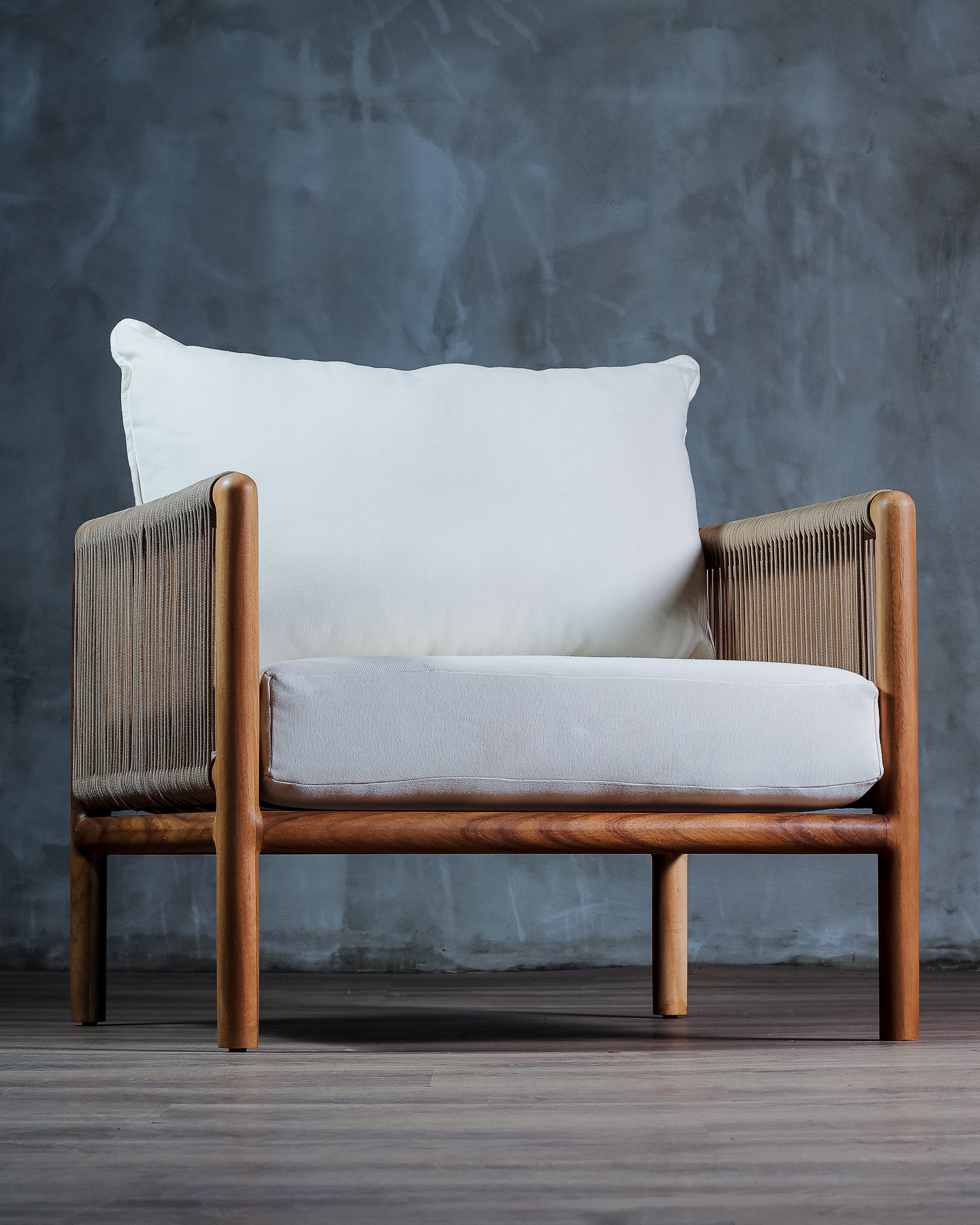 Sillón Monza Parota exterior beige