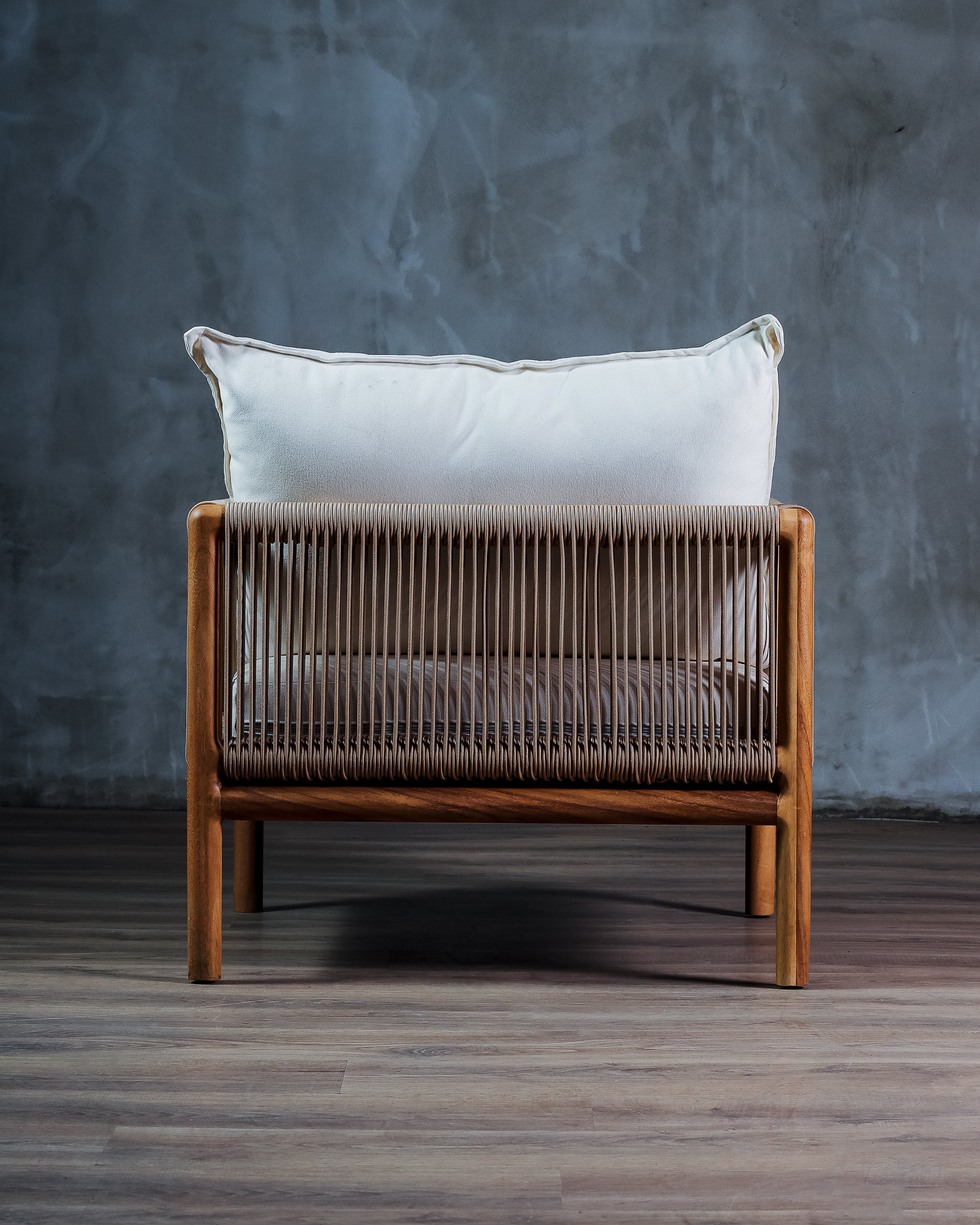 Sillón Monza Parota exterior beige